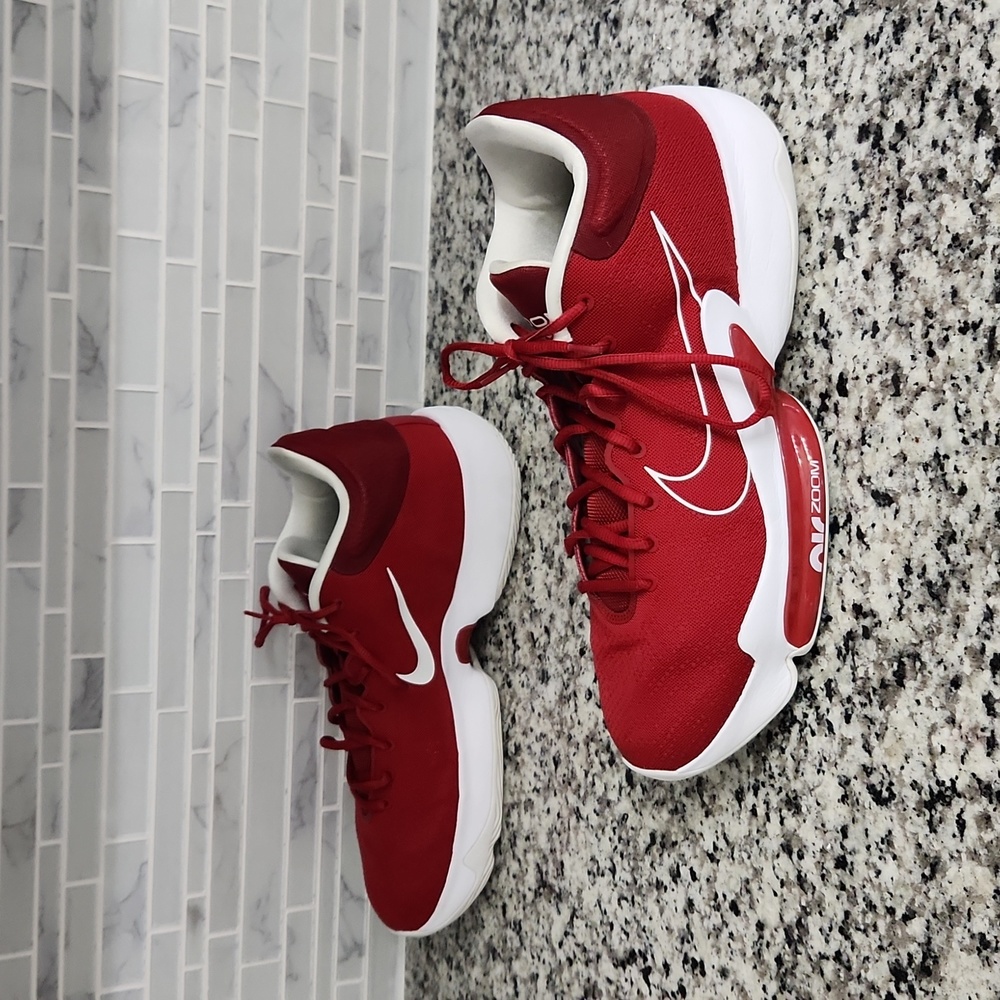 Red & White Nike Air Zoom Rize 2 TB Basketball Shoes sz 17 - CZ5023-602 sneakers - Picture 5 of 7